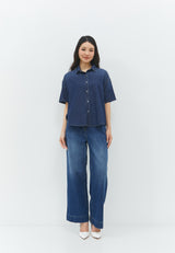 Gantari Dark Blue Denim Shirt | G.1533