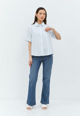 Trisha White Stripe Shirt | G.1519