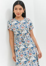 Gemma Flower Blue Dress | G.43137