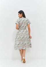 Gemma Flower Green Dress | G.43138
