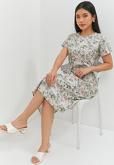 Gemma Flower Green Dress | G.43138