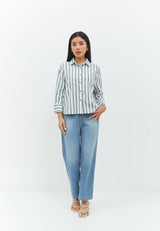 Suzy Grey Stripe Shirt | G.13142