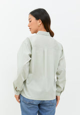 Jocelyn Sage Green Oversize Shirt | G.11639