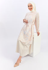 Geela X Aurelie Hermansyah Qamara Flower Peach Tunic | G.1731