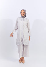 Geela X Aurelie Hermansyah Yasmin Flower Brown Tunic | G.1730