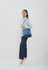 Aruna Dark Blue Wash Bag | G.068