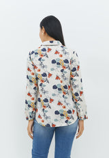 Aldina Flower Orange Shirt | G.11660
