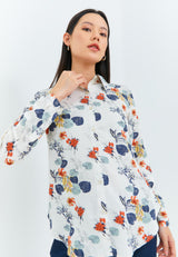 Geela Official - Geraldine Orange Shirt (G.11623) - Kemeja Wanita
