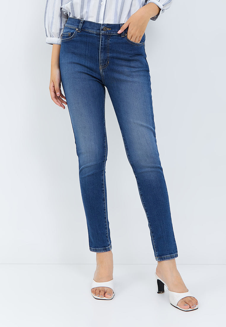 Medium Blue Skinny Jeans 3708 – Geela - Main Image