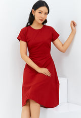 Geela Official - Asmi Red Dress (G.43110) - Dress Wanita