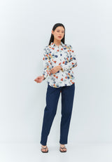 Geela Official - Geraldine Orange Shirt (G.11623) - Kemeja Wanita