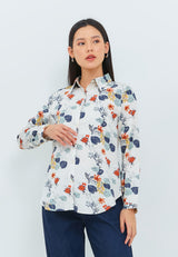 Geela Official - Geraldine Orange Shirt (G.11623) - Kemeja Wanita