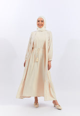 Saida Cream Dress | G.42113