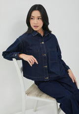 Delrey Dark Blue Denim Jacket | G.6128