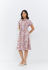 Martha Flower Pink Dress | G.43102