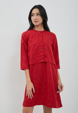 Fabiola Red Two Pieces Dress | G.4402