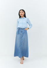 Quinn Light Blue Denim Skirt | G.21120