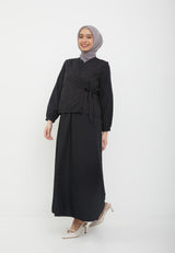 Noir Black Two Set Dress | G.42144