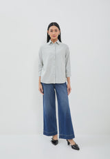 Eleya Green Stripe Shirt | G.13176