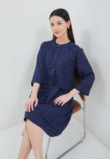 Fabiola Navy Two Pieces Dress | G.4401