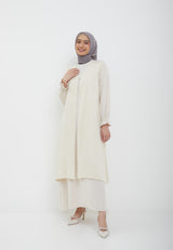 Amina Cream Two Set Dress | G.42136