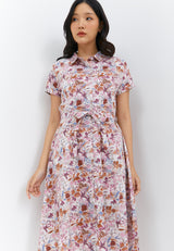 Martha Flower Pink Dress | G.43102
