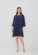 Fabiola Navy Two Pieces Dress | G.4401