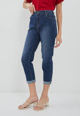 Folded Jeans Dark Blue Denim | G.3810