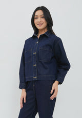 Delrey Dark Blue Denim Jacket | G.6128
