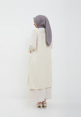 Amina Cream Two Set Dress | G.42136