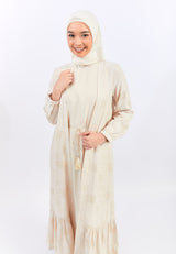 Saida Cream Dress | G.42113