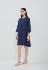 Fabiola Navy Two Pieces Dress | G.4401