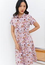 Martha Flower Pink Dress | G.43102
