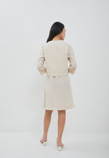 Fabiola Cream Two Pieces Dress | G.4407