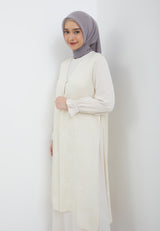 Amina Cream Two Set Dress | G.42136