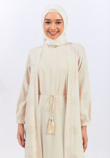 Saida Cream Dress | G.42113