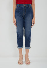 Folded Jeans Dark Blue Denim | G.3810