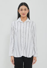 Ayara White Stripe Shirt | G.11708