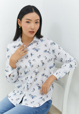 Tatum Flower Blue Shirt | G.11663
