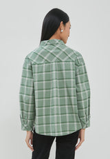 Ghia Green Plaid Oversize Shirt | G.11690