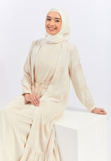 Saida Cream Dress | G.42113