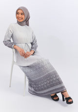Geela X Aurelie Hermansyah Hafsah Grey Dress | G.42123