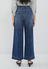 Wide Leg Jeans Navy Denim | G.3411