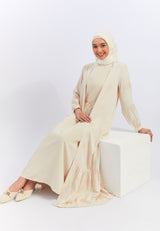 Saida Cream Dress | G.42113
