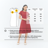 Geela Official - Asmi Red Dress (G.43110) - Dress Wanita