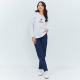 Geela Official - We Are Indonesia White Long T-Shirt (G.71210) - Kaos Wanita