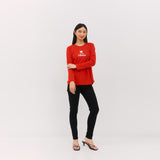 Geela Official - We Are Indonesia Red Long T-Shirt (G.71208) - Kaos Wanita