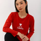 Geela Official - We Are Indonesia Red Long T-Shirt (G.71208) - Kaos Wanita
