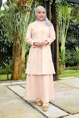 Geela X Aurelie Hermansyah Qamara Flower Peach Tunic | G.1731