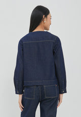 Audrey Dark Blue Denim Jacket | G.6126